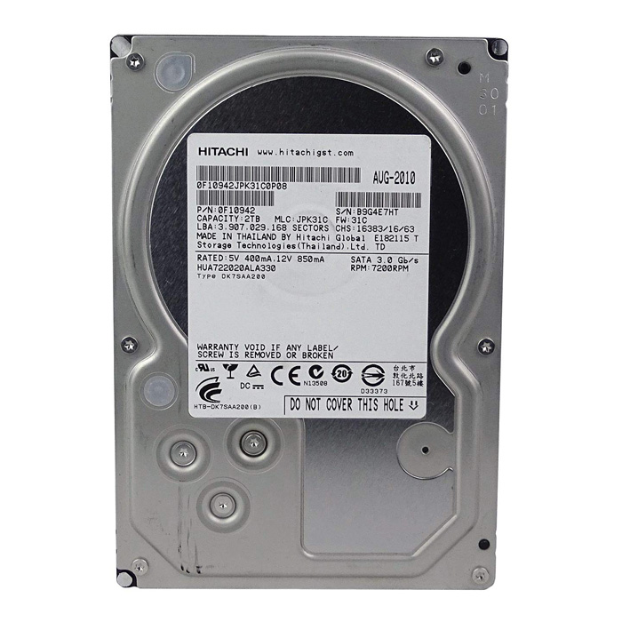 هارد دیسک اینترنال هیتاچی دو ترابایت مدل HITACHI 2T